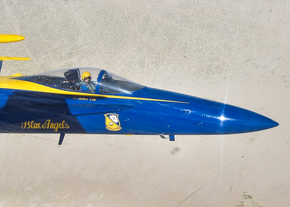 Blue Angels Conduct Training Flight Over Imperial Valley