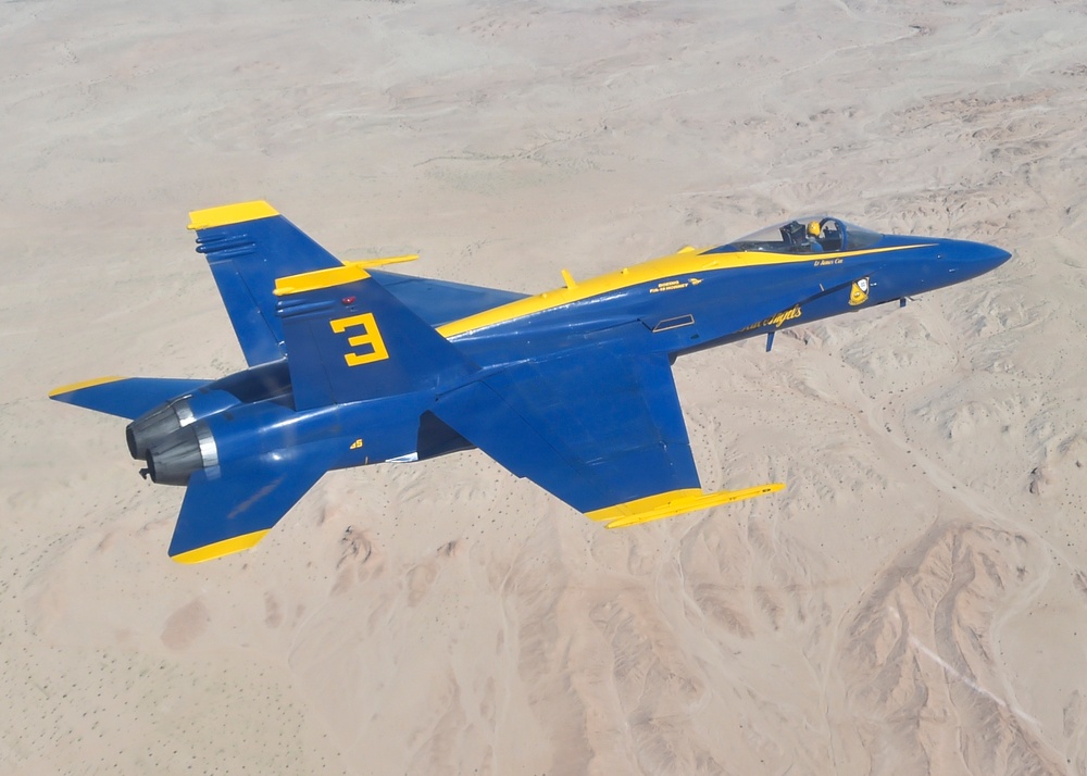 Blue Angels Conduct Training Flight Over Imperial Valley