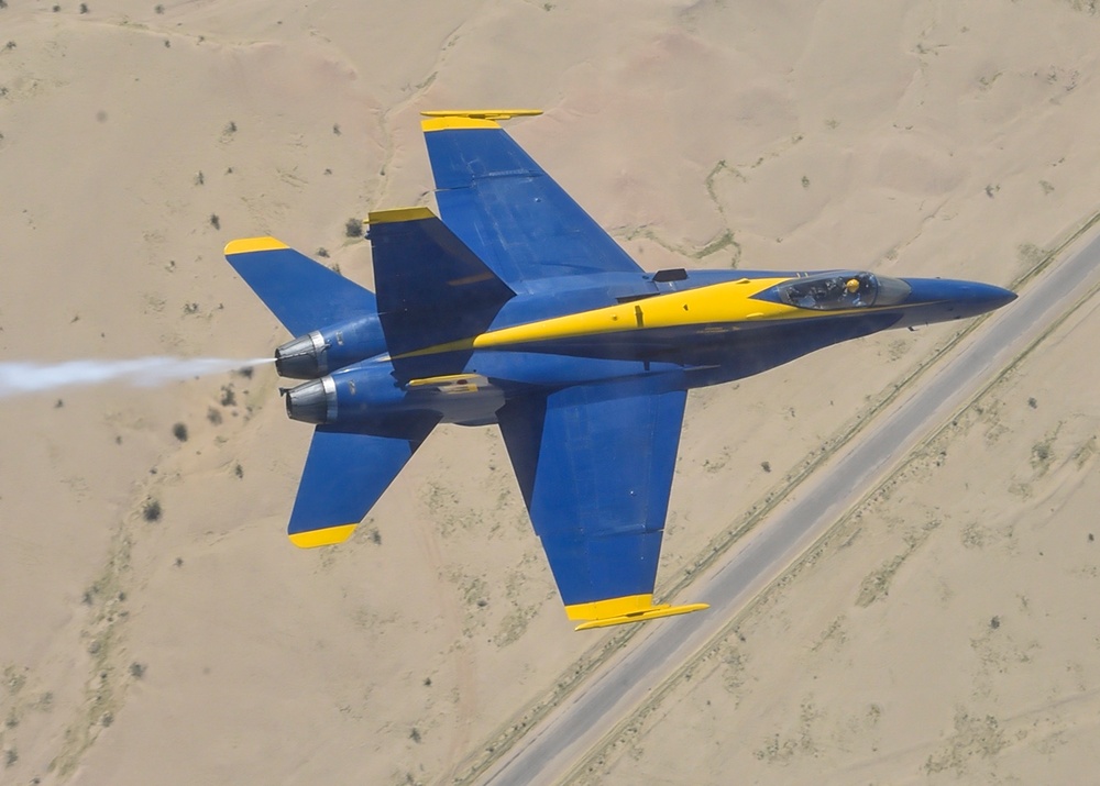 Blue Angels Conduct Training Flight Over Imperial Valley