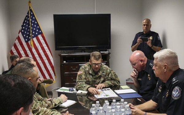 LTG Buchanan Meets with CBP in Eagle Pass