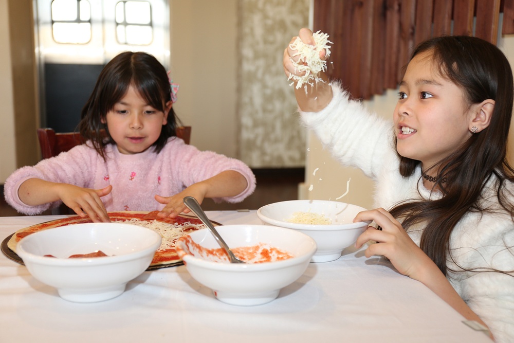 Youth Cooking Club members at Camp Zama make pizza from scratch, gain tasty life lesson
