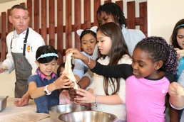 Youth Cooking Club members at Camp Zama make pizza from scratch, gain tasty life lesson