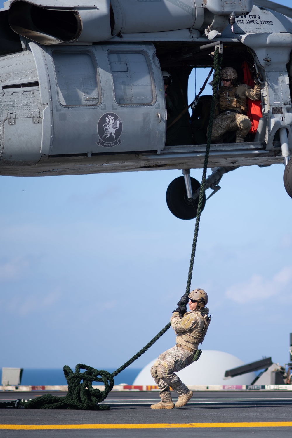 DVIDS - Images - U.S. Sailors conduct fast rope exercise [Image 1 of 11]