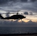 An MH-60R Sea Hawk prepares to land on the flight deck