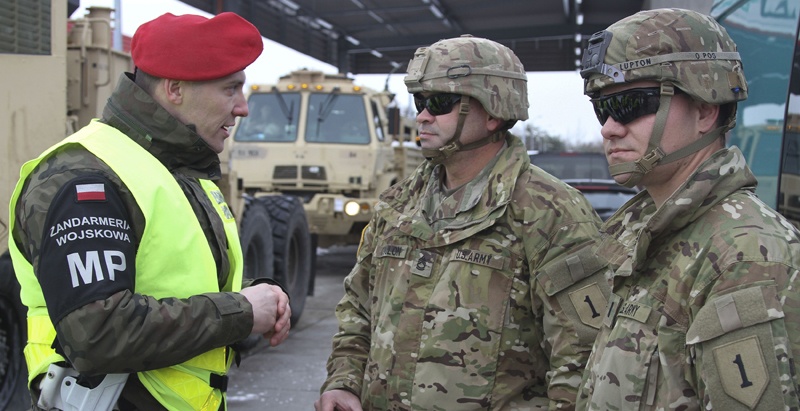 U.S. Soldiers arrive in Poland in support of Operation Atlantic Resolve