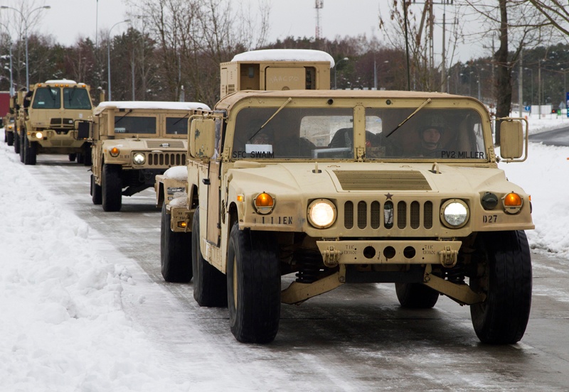 U.S. Soldiers arrive in Poland in support of Operation Atlantic Resolve