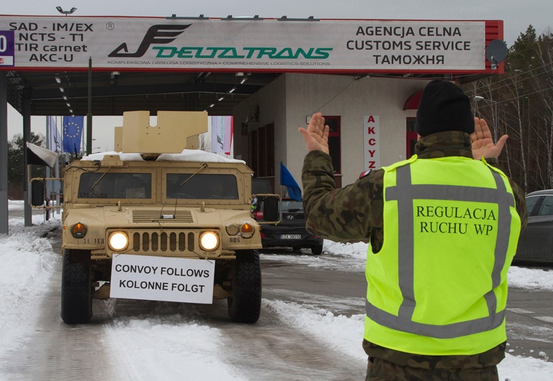 U.S. Soldiers arrive in Poland in support of Operation Atlantic Resolve