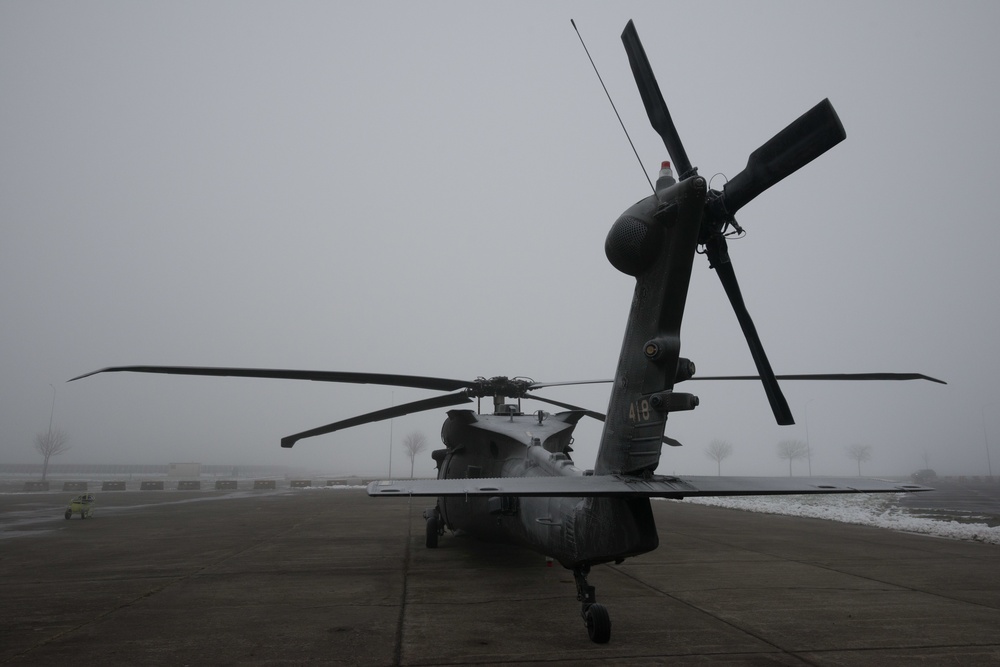 Belgium Staging of 1CAB 1ID Helicopters for Atlantic Resolve