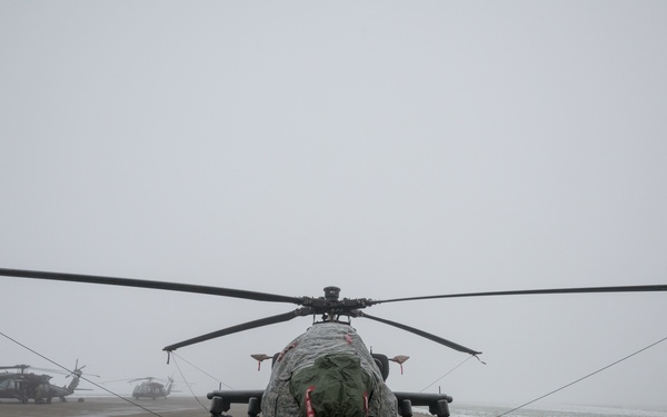 Belgium Staging of 1CAB 1ID Helicopters for Atlantic Resolve