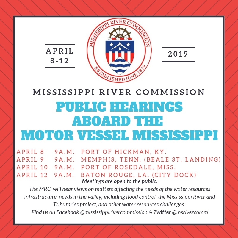 Mississippi River Commission schedules high-water inspection trip