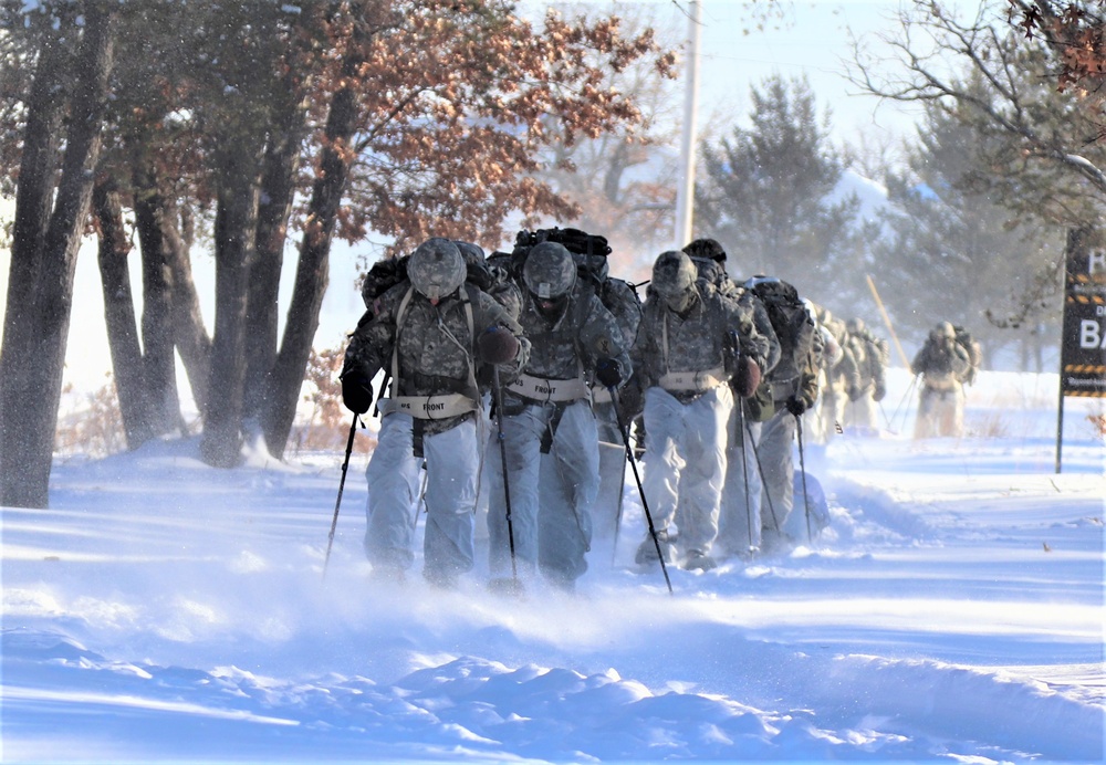 CWOC Class 19-03 students complete snowshoe training in bitter cold at Fort McCoy