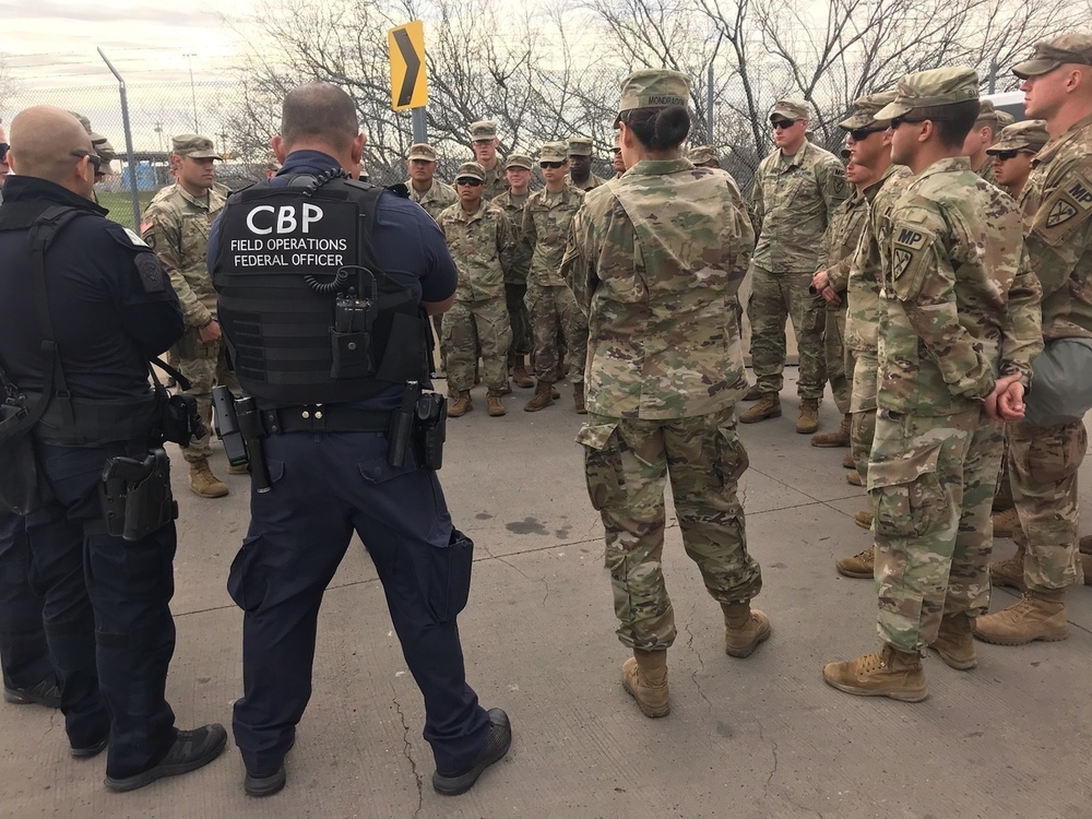 66th MP Company trains with CBP in Eagle Pass, Texas