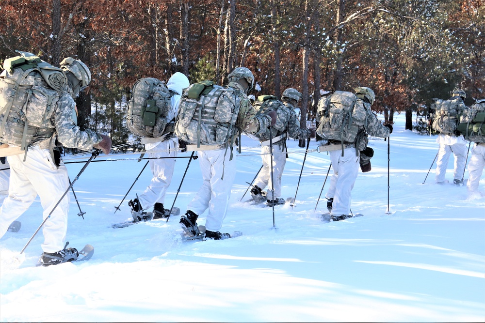 CWOC Class 19-03 students complete snowshoe training in bitter cold at Fort McCoy