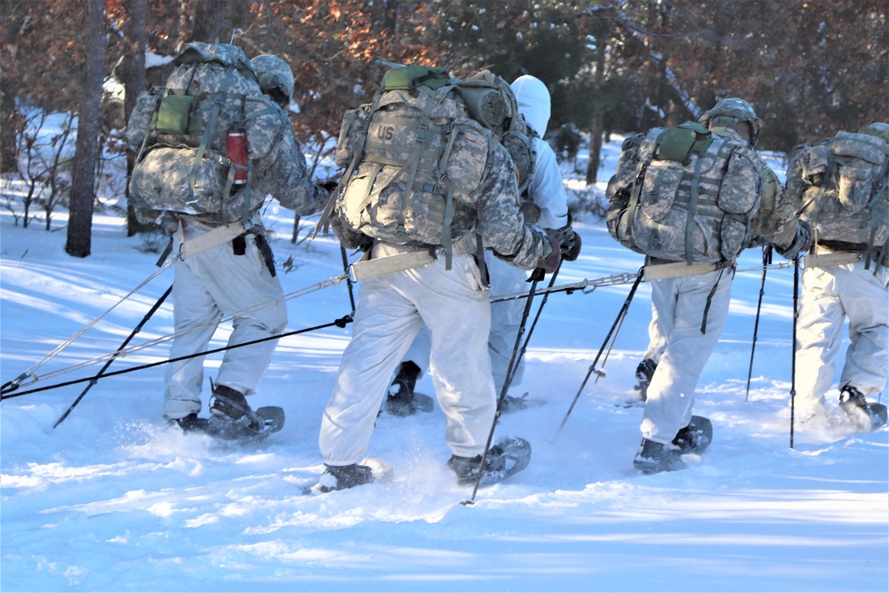 CWOC Class 19-03 students complete snowshoe training in bitter cold at Fort McCoy