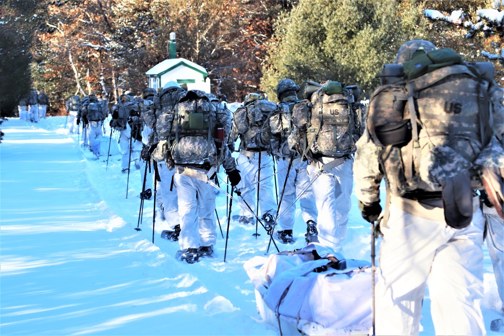 CWOC Class 19-03 students complete snowshoe training in bitter cold at Fort McCoy