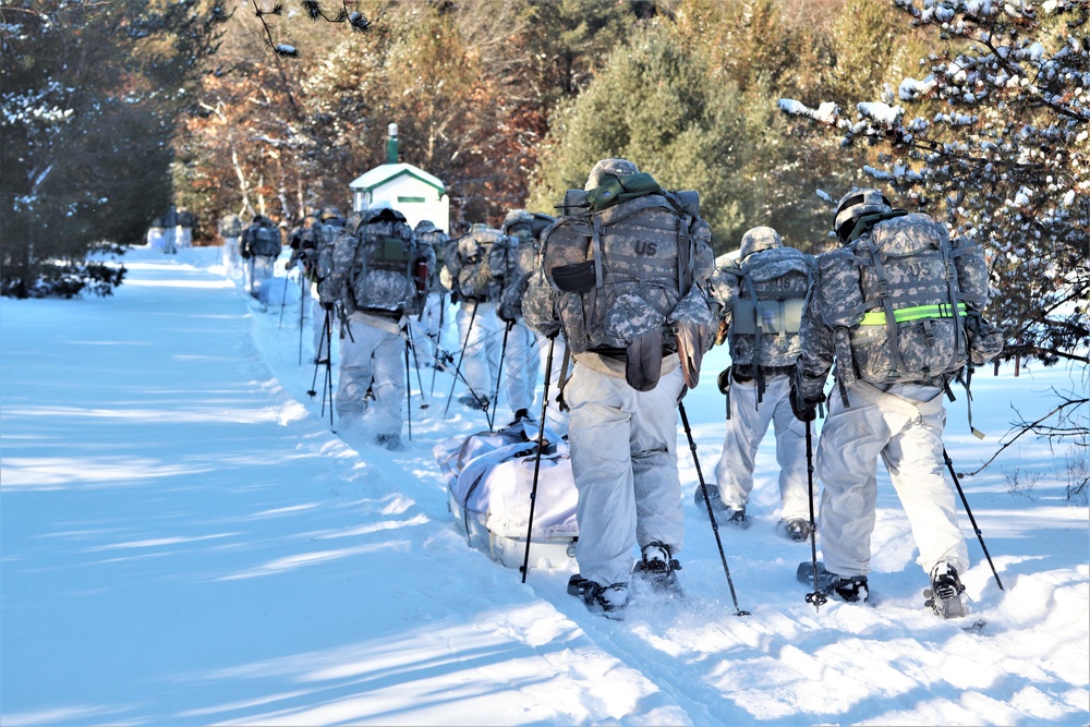 CWOC Class 19-03 students complete snowshoe training in bitter cold at Fort McCoy