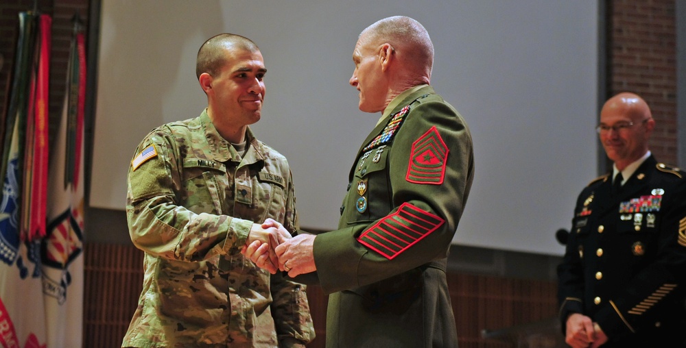 USMC SGM McKenna Visits The US Army Band