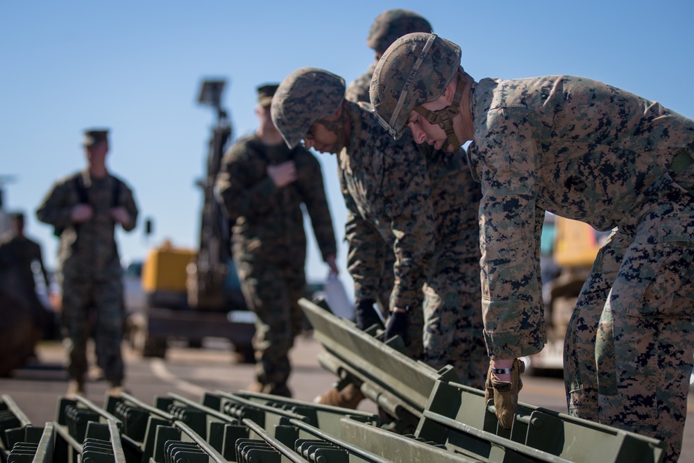 Final phases of temporary repairs on Carnes Road at MCB Camp Pendleton