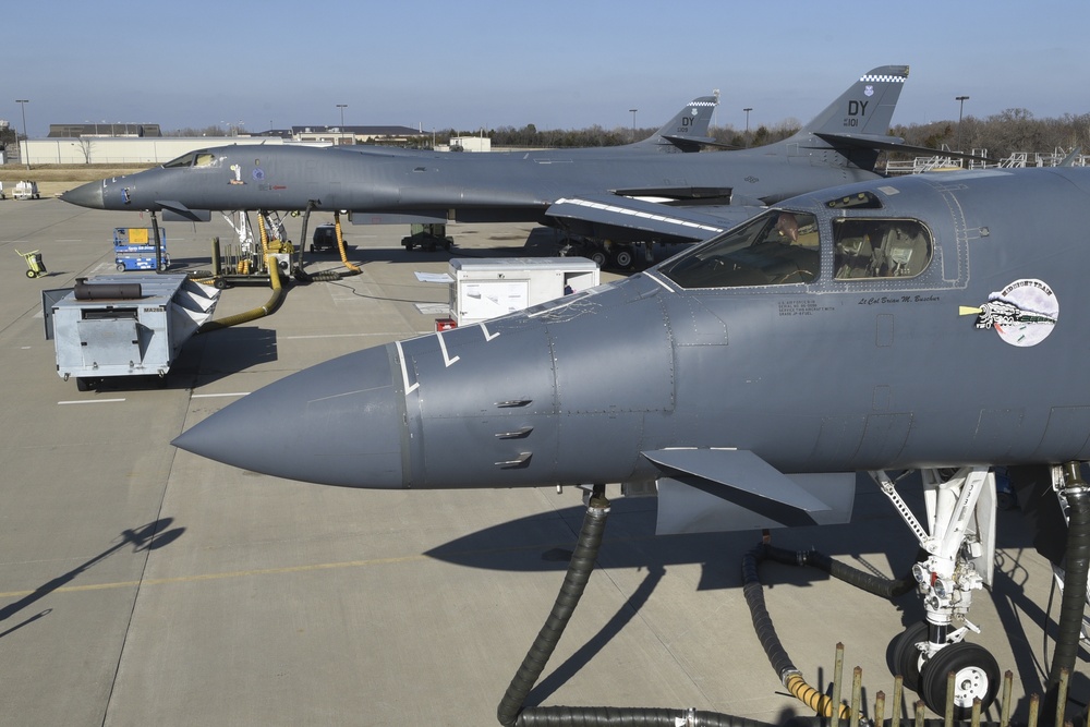 B-1Bs at Tinker's Maintenance, Repair and Overhaul Training Center