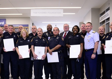 Coast Guard presents awards to Harris County Sheriff's Office deputies