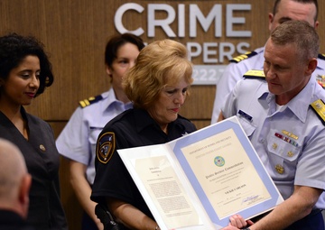 Coast Guard presents awards to Harris County Sheriff's Office deputies