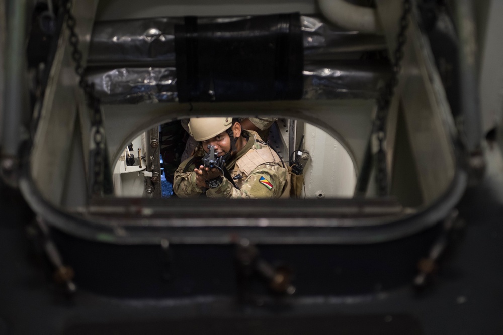 U.S. Sailors, Coast Guardsmen conduct training with Seychelles Special Forces, Coast Guard