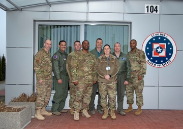 52nd Fighter Wing command team visit Det. 1, 2