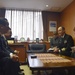 USS Blue Ridge Captain meets Otaru officials.