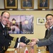 USS Blue Ridge Captain meets Otaru officials.