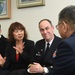 USS Blue Ridge Captain meets Otaru officials.