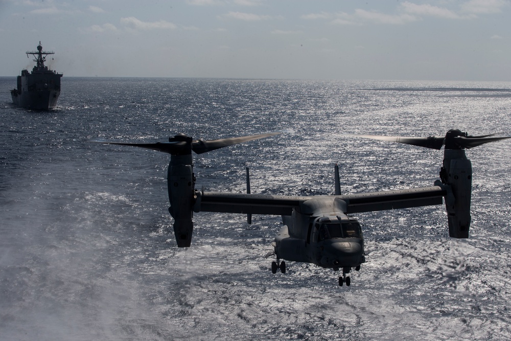 Marines board and secure vessel at sea during VBSS exercise