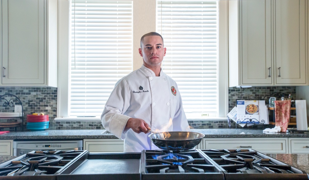 Marine creates art through his culinary skills