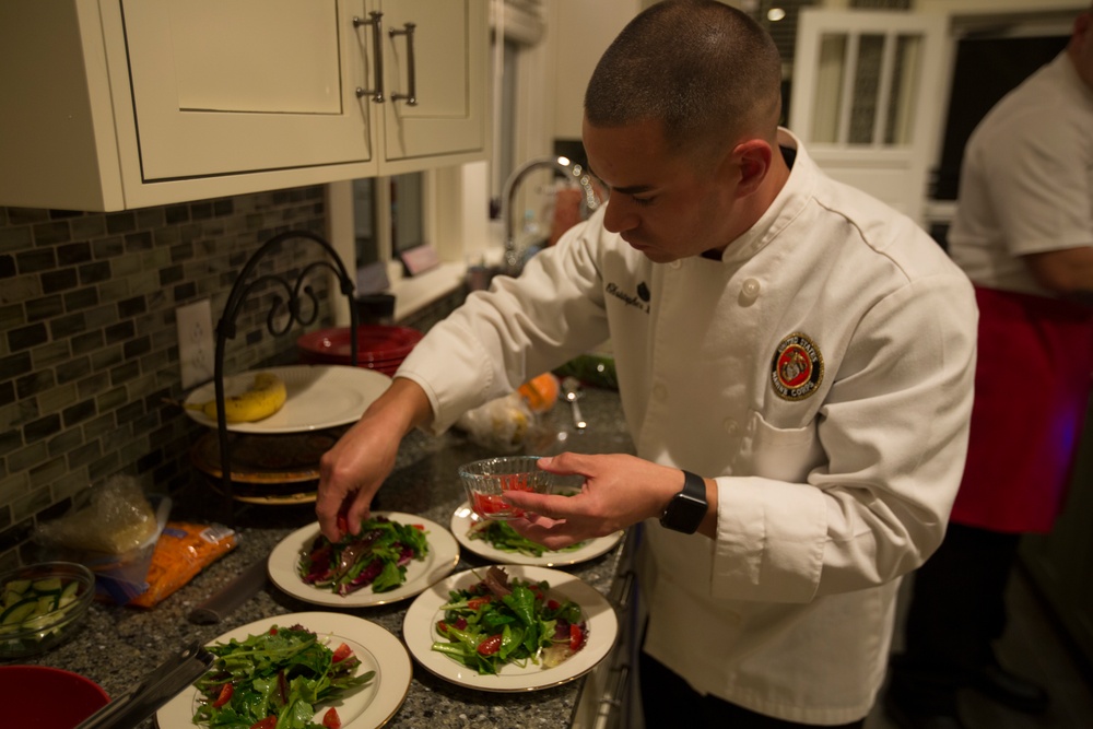 Marine creates art through his culinary skills