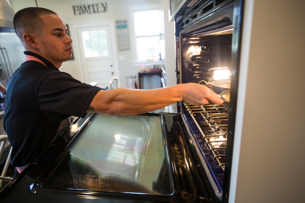 Marine creates art through his culinary skills