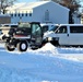 Contractors clear snow at Fort McCoy after late January snow