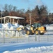 Contractors clear snow at Fort McCoy after late January snow