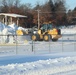 Contractors clear snow at Fort McCoy after late January snow