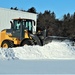 Contractors clear snow at Fort McCoy after late January snow