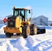 Contractors clear snow at Fort McCoy after late January snow