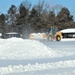 Contractors clear snow at Fort McCoy after late January snow