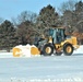 Contractors clear snow at Fort McCoy after late January snow