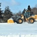Contractors clear snow at Fort McCoy after late January snow
