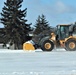 Contractors clear snow at Fort McCoy after late January snow