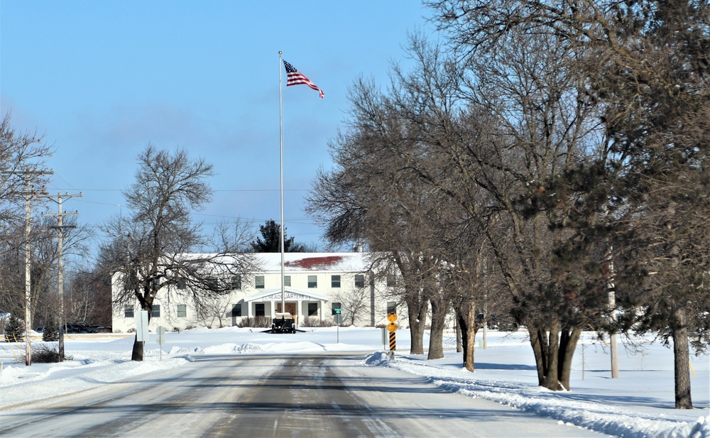 American Flag and Fort McCoy