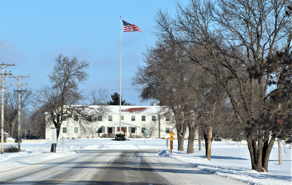 American Flag and Fort McCoy