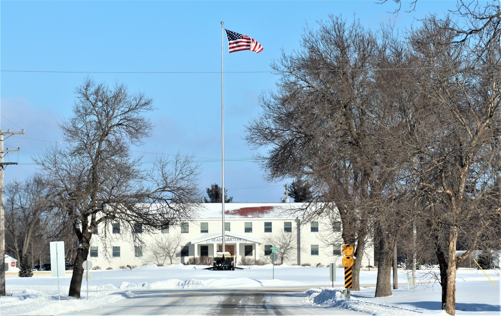 American Flag and Fort McCoy