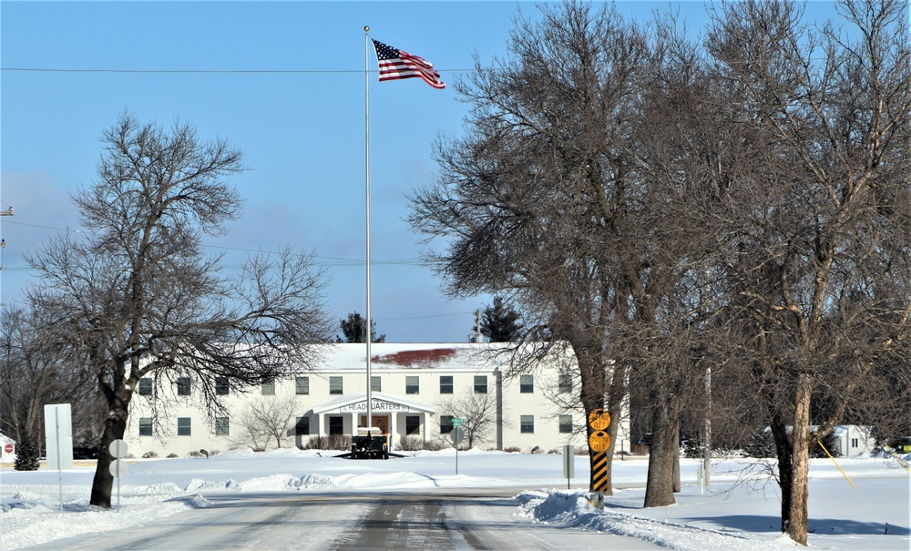 American Flag and Fort McCoy