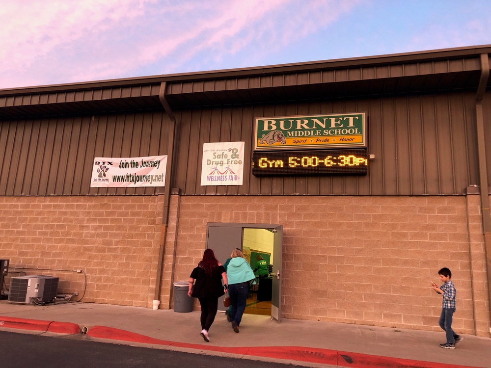 &quot;Texas Counterdrug Guardsmen educate Burnet Middle School students at Wellness Fair”