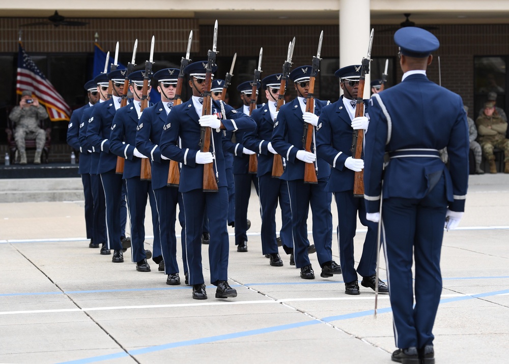 AF Honor Guard Drill Team builds new routine, bonds