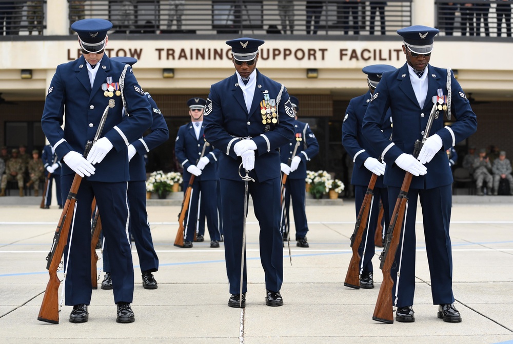 AF Honor Guard Drill Team builds new routine, bonds